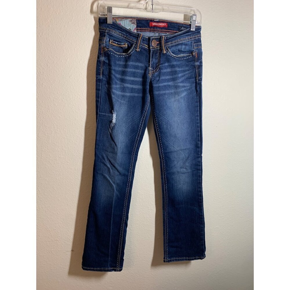 Unionbay Skinny Boot Denim Blue Jeans Womens Size 31x29 AD2